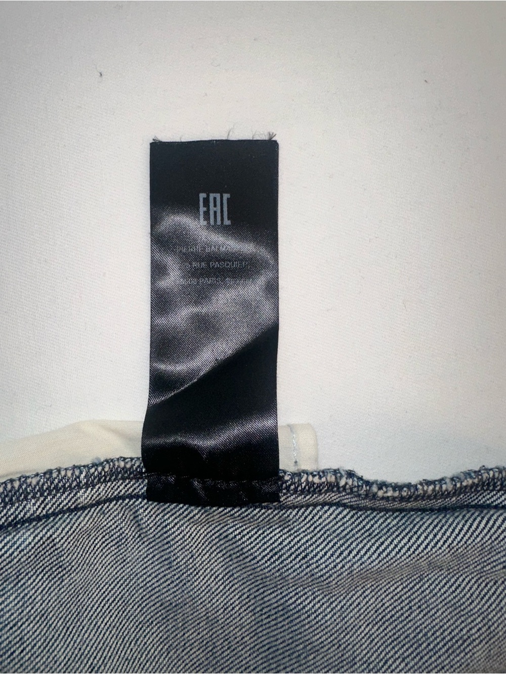 Balmain Men's Slim Jeans in Faded Blue Wash with distressing details (PM100204) - Picture 11 of 11